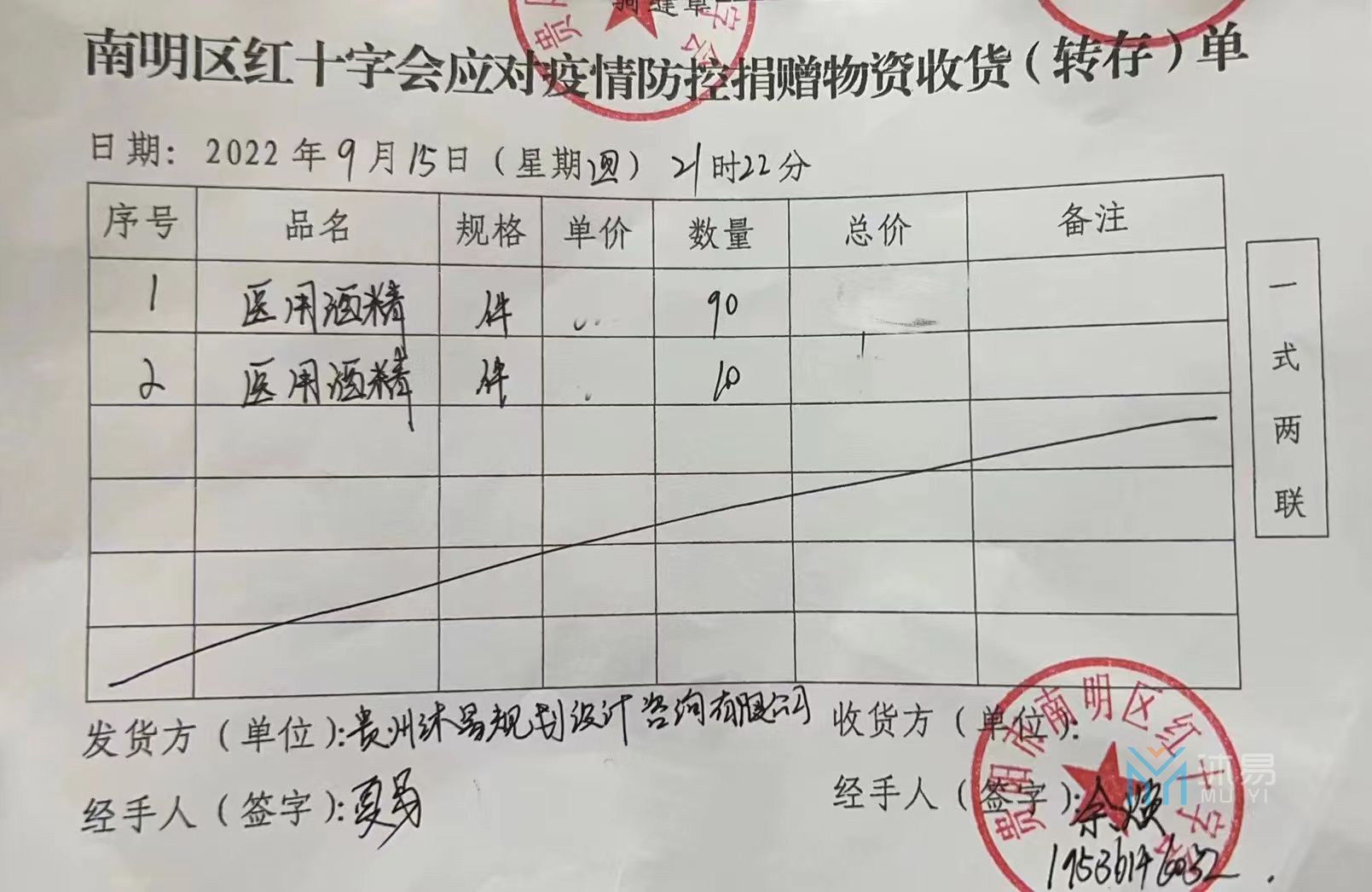 贵州沐易公司向南明区捐赠爱心抗疫物资(图4)